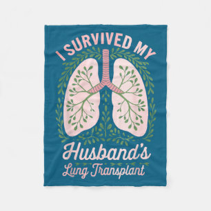 Cobertor De Velo Meu Marido Sobreviveu ao Transplante de Pulmão