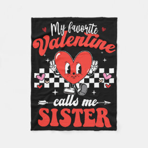 Cobertor De Velo Meu Valentim Favorito Me Chama de Irmã Feliz Dia d