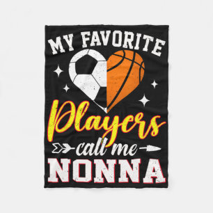 Cobertor De Velo Meus Jogadores de Futebol Basquete Favoritos Me Ch