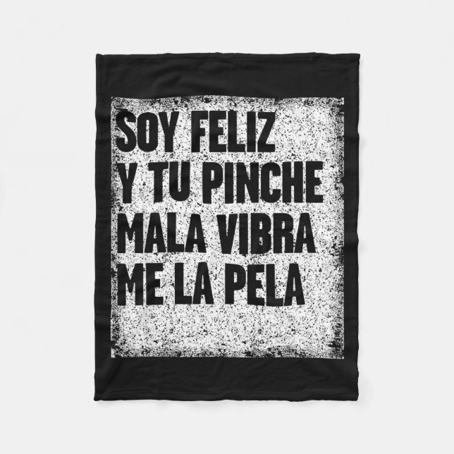 Cobertor De Velo Mexican Funny Camisas Con Mensajes Motivacionales  (Frente)