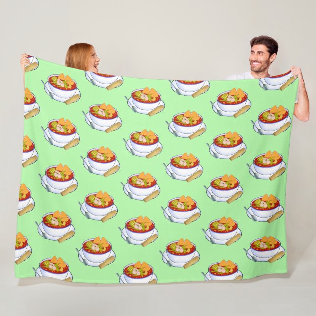 Cobertor De Velo Mexicano Pozole Rojo De Pollo (In Situ)