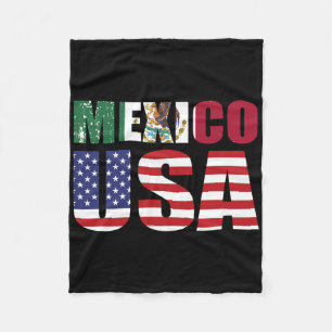 Cobertor De Velo México Bandeira dos Estados Unidos Patriot Bandeir