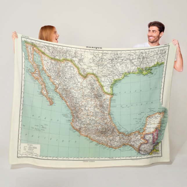 Cobertor De Velo Mexique - mapa de México (In Situ)