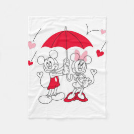 Cobertor De Velo Mickey e Minnie