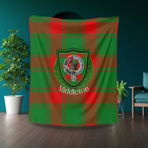Middleton Scottish Clan Tartan Crest