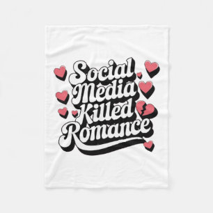Cobertor De Velo Mídia Social Matou Romance Engraçado Anti-namorado