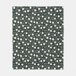 Cobertor De Velo Midnight Garden Modern Farmhouse Daisy Pattern