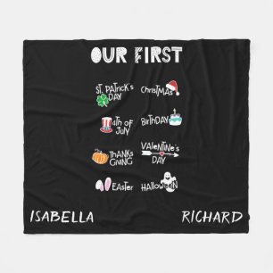 Cobertor De Velo Milestone gêmeos meu primeiro bebê negro moderno F