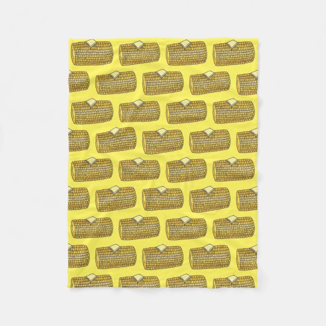 Cobertor De Velo Milho Amarelo na Comida de Piquenique Cob Butter C (Frente)