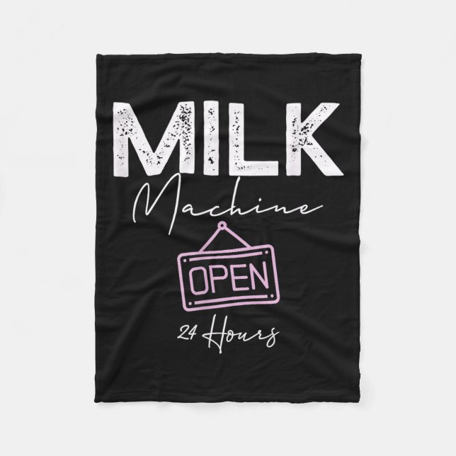 Cobertor De Velo Milk Machine Open 24 Hours Funny Breastfeeding New (Frente)