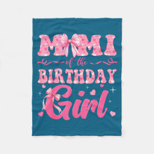 Cobertor De Velo Mimi Da Família Da Menina De Aniversário Nk Laço C