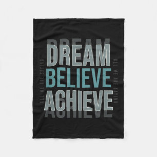 Cobertor De Velo Mindset Motivational Cote _ Dream Acredite