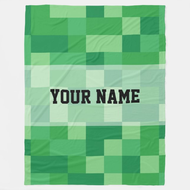 Cobertor De Velo Minecraft Personalized Blanket (Frente)