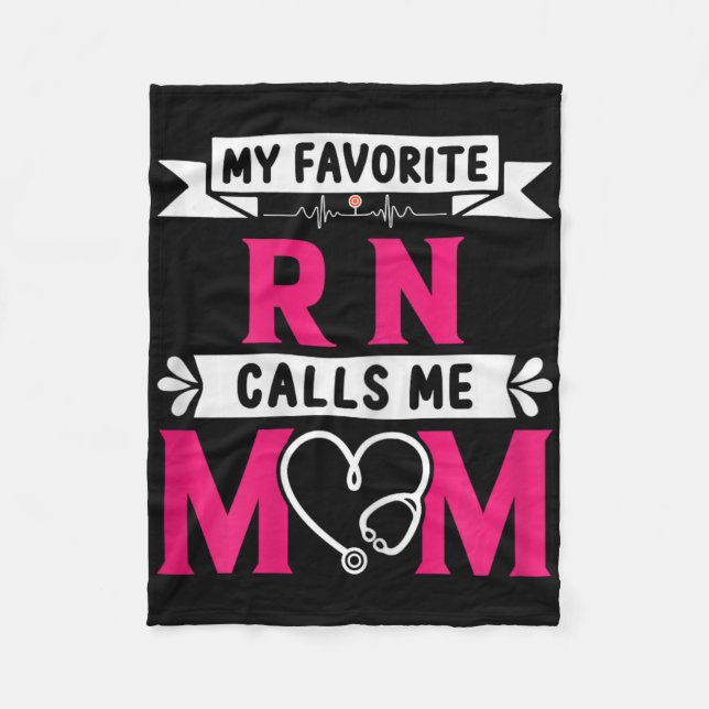 Cobertor De Velo Minha Enfermeira Registrada Rn Favorita Me Chama M (Frente)
