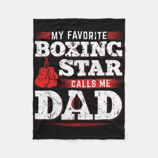 Cobertor De Velo Minha Estrela de Boxing Favorita Me Chama Filha Pa