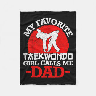 Cobertor De Velo Minha Garota Favorita de Taekwondo Me Chama de Pai
