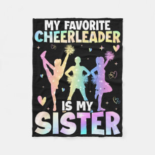 Cobertor De Velo Minha líder de torcida favorita é minha irmã Cheer