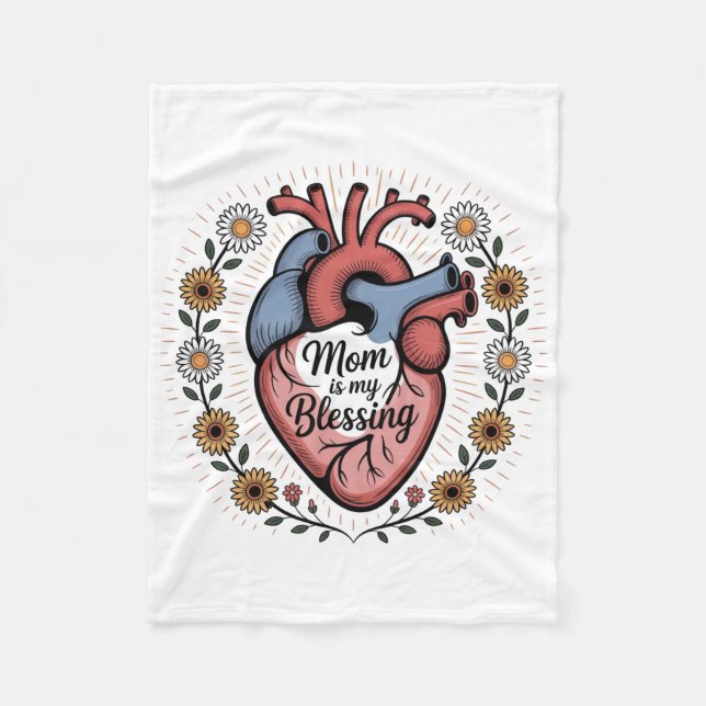 Cobertor De Velo Minha Mãe é Minha Benção (Frente)