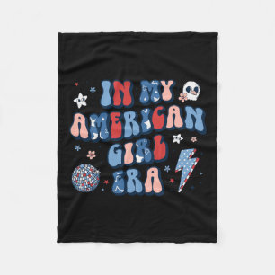 Cobertor De Velo Minha Menina Americana Era Retro 4 De Julho Quarto