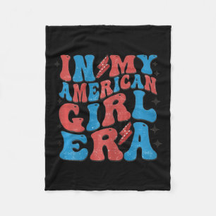 Cobertor De Velo Minha Menina Americana Era Retro 4 De Julho Quarto