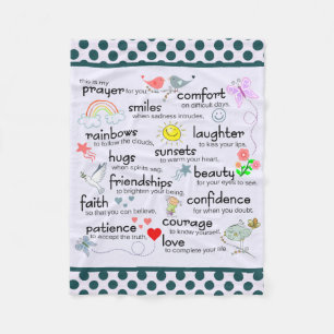 Cobertor De Velo Minha oração para você