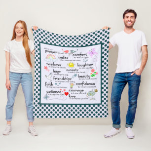 Cobertor De Velo Minha oração para você poema