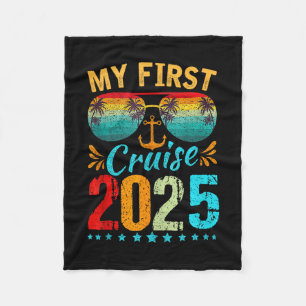 Cobertor De Velo Minha Primeira Viagem de Cruzeiro 2025 Camiseta Fé