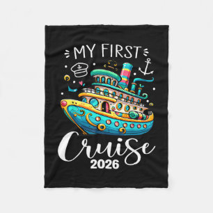 Cobertor De Velo Minha Primeira Viagem de Cruzeiro 2026 Férias Fami