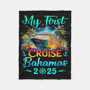 Cobertor De Velo Minha Primeira Viagem de Cruzeiro Bahamas 2025 Fam