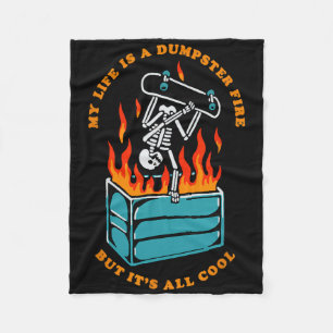 Cobertor De Velo Minha vida é um incêndio burro, mas é tudo Legal e
