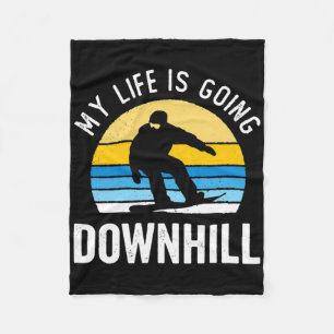 Cobertor De Velo Minha Vida Está Indo Para A Descida Do Snowboard S
