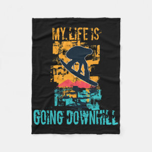 Cobertor De Velo Minha Vida Vai Ficar Descida Grunge Winter Snowboa