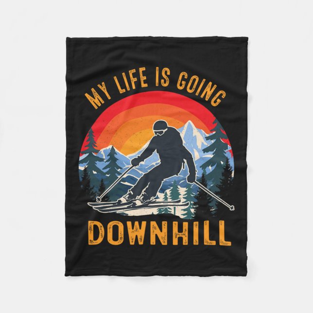 Cobertor De Velo Minha Vida Vai Para A Descida De Snowboard Spor (Frente)