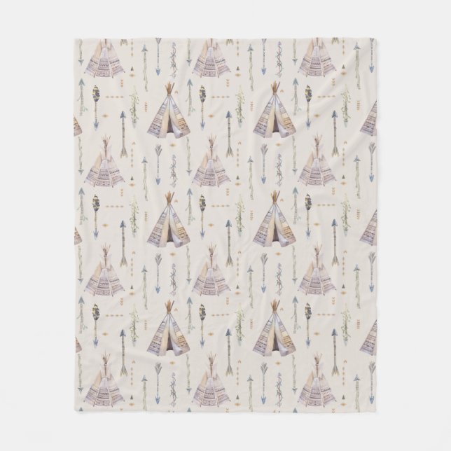 Cobertor De Velo Minha vila Teepee (Frente)