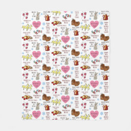 Cobertor De Velo Minhas Coisas Favoritas Engraçam o som da música