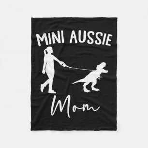 Cobertor De Velo Mini Aussie Mãe Cachorro Pastor Australiano Dinoss