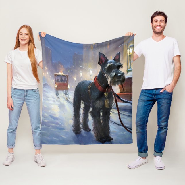 Cobertor De Velo Miniatura Schnauzer Fesason de Natal (In Situ)
