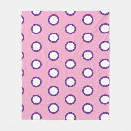Cobertor De Velo Minimal Polka Dot Fleece Blanket  