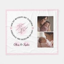Minimalista Rosa Presente Personalizado de 1º Dia 