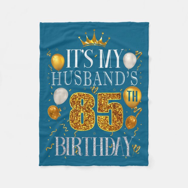 Cobertor De Velo Mínimo É o Aniversário de 85 Anos do Marido Feliz (Frente)