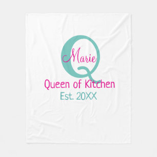 Cobertor De Velo Mínimos simples cor-de-rosa verde rainha da cozinh