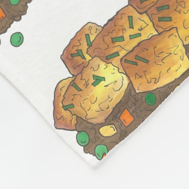 Cobertor De Velo Minnesota Hot Dish Tater Tot Casserole (Quina)