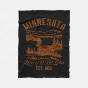 Cobertor De Velo Minnesota State Travel Lémone-Comum de Minnesota S