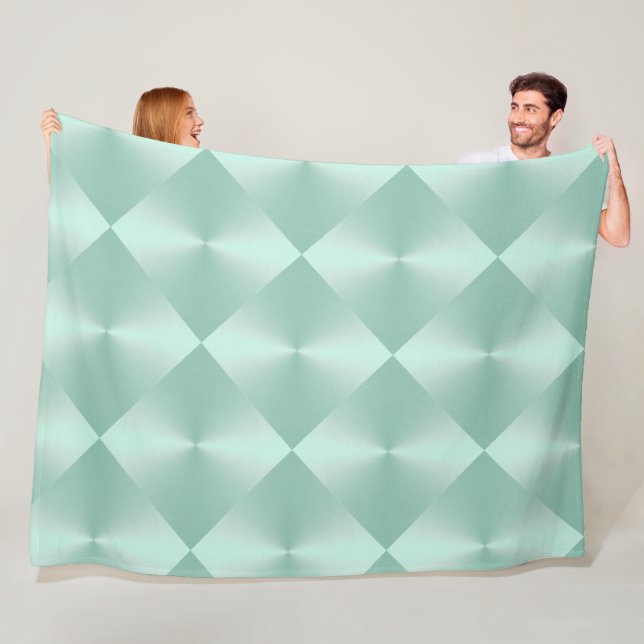 Cobertor De Velo Mint Green Fleece Blanket (In Situ)