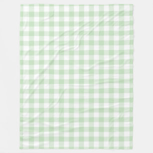 Cobertor De Velo Mint Green Gingham Pattern