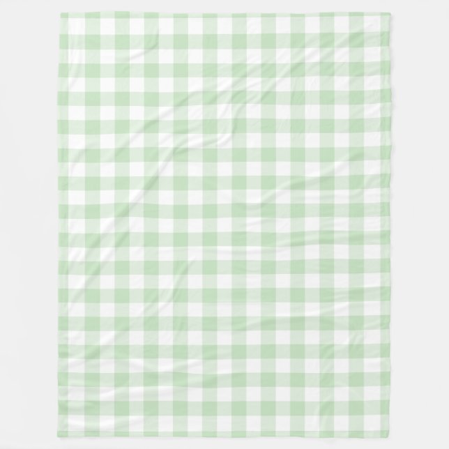 Cobertor De Velo Mint Green Gingham Pattern (Frente)