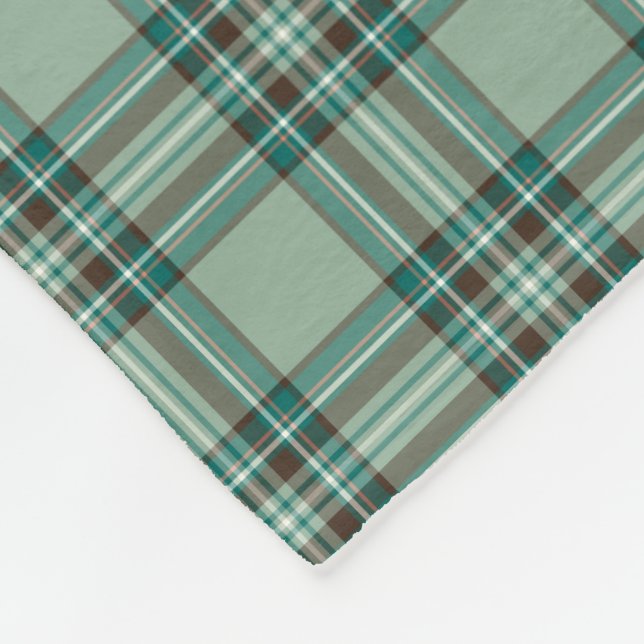Cobertor De Velo Mint Green Xadrez Kelly Tartan (Quina)