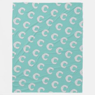 Cobertor De Velo Mint Silver - Letra C