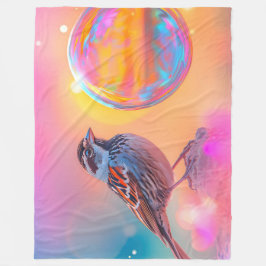 Cobertor De Velo Minúscula colorida e bolha arco-íris