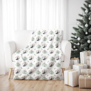 Cobertor De Velo Mistletoe Silver Bells Natal